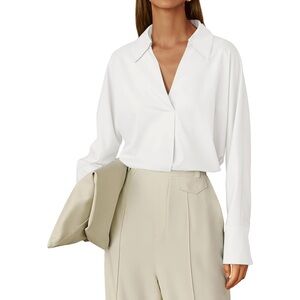 Elegant White Women's Top Size XL NWT🤍